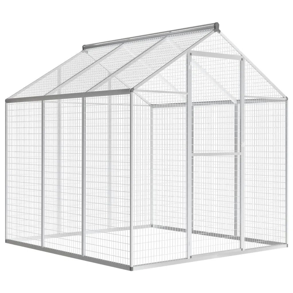 Outdoor Aviary Aluminium 183x178x194 cm 45219