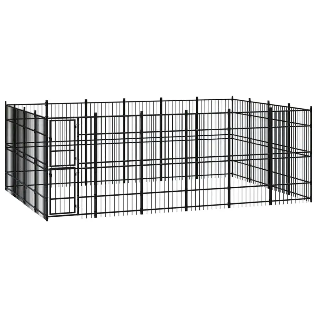 Outdoor Dog Kennel Steel 22.12 mÂ² 3097984