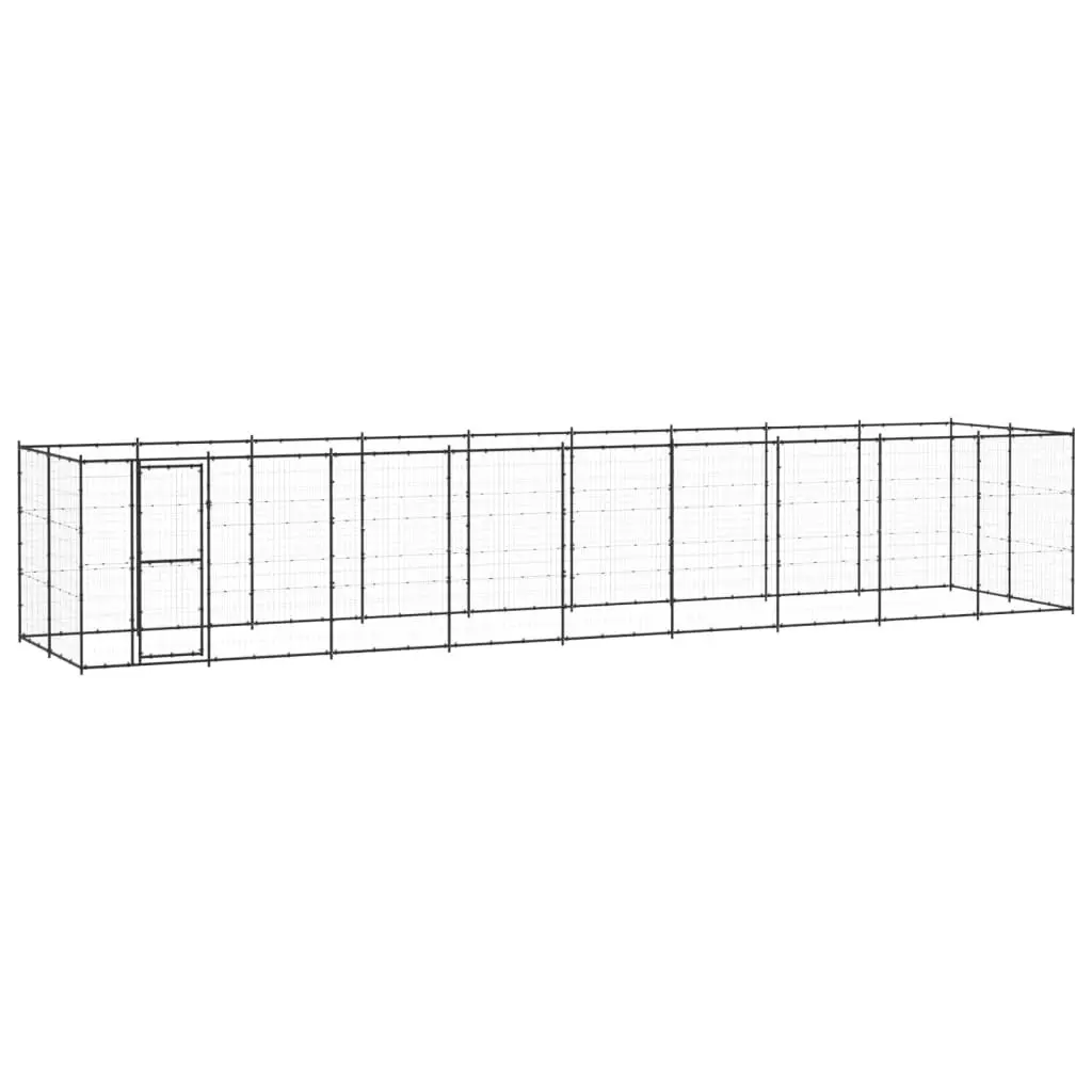 Outdoor Dog Kennel Steel 21.78 mÂ² 3082301