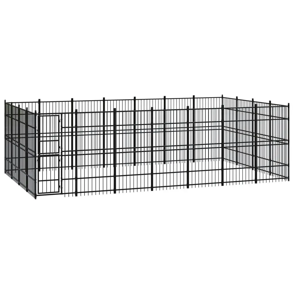 Outdoor Dog Kennel Steel 25.8 mÂ² 3097985