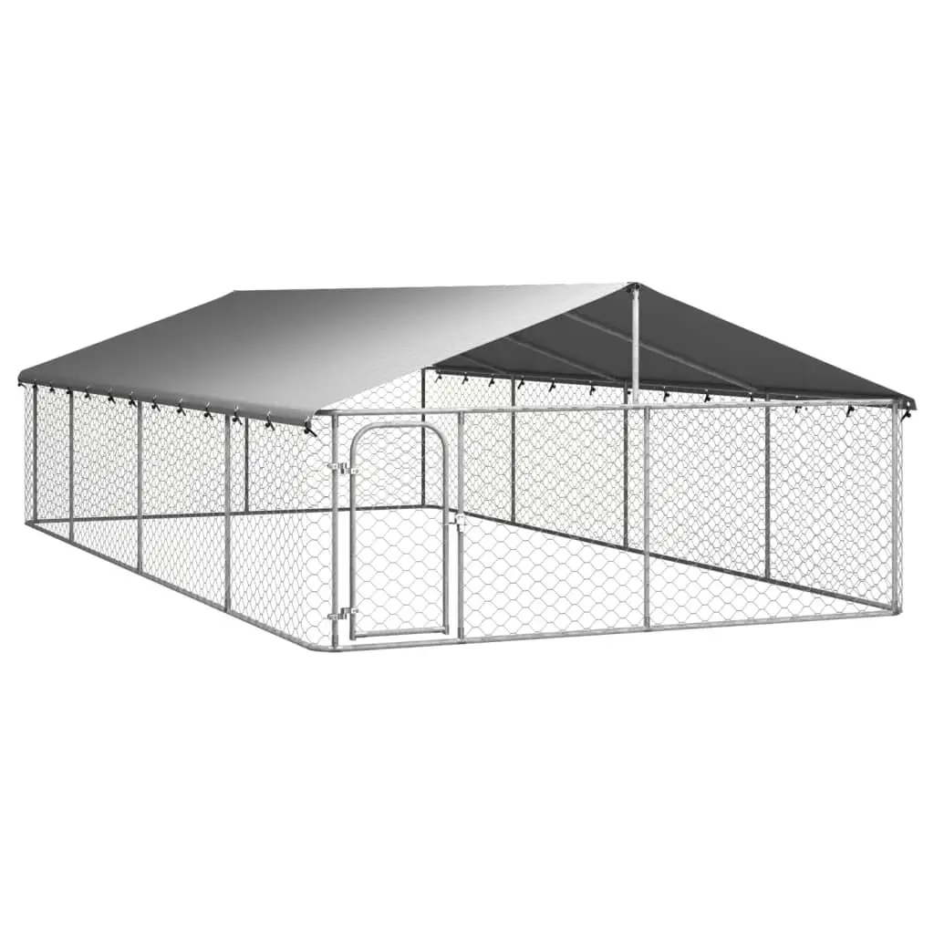 Outdoor Dog Kennel with Roof 600x300x150 cm 171502