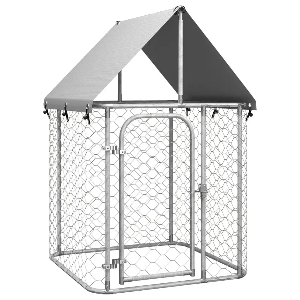 Outdoor Dog Kennel with Roof 100x100x150 cm 171495