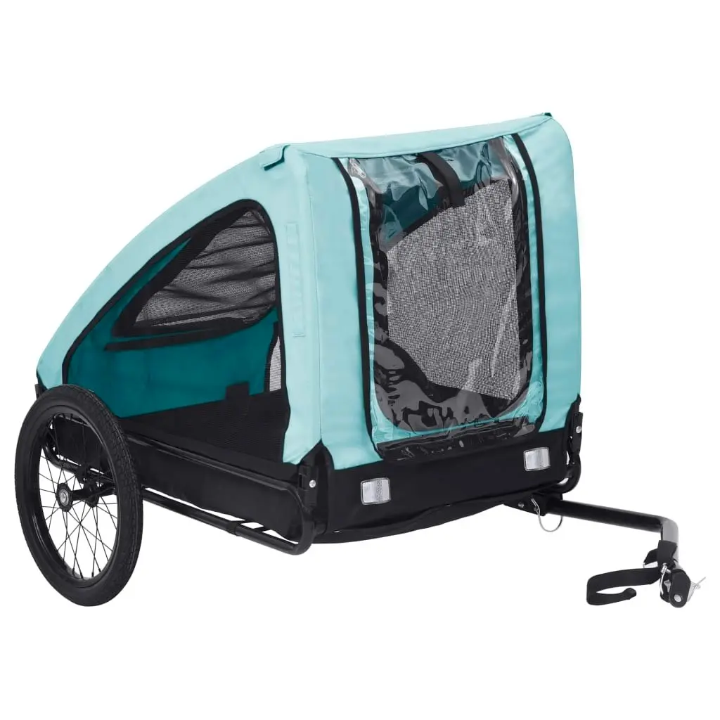 Pet Bike Trailer Blue and Black 92595