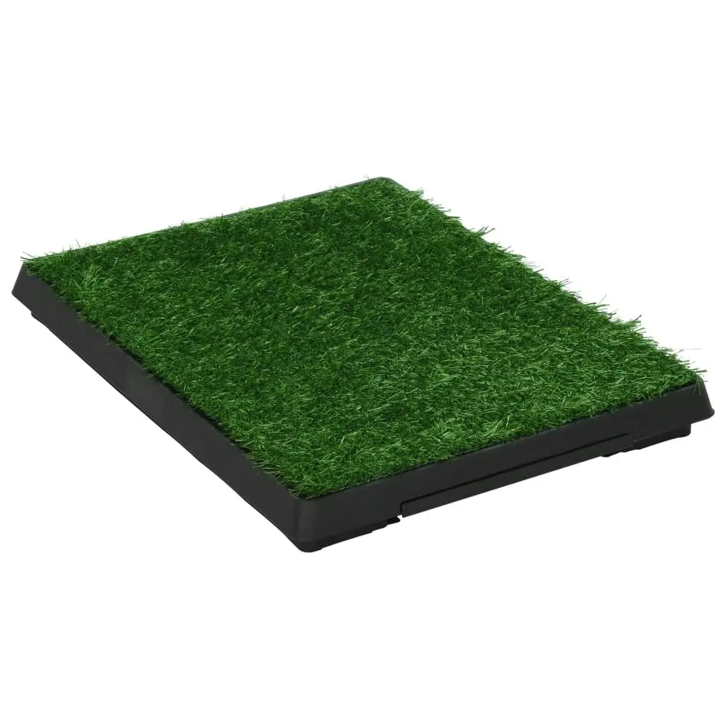 Pet Toilet with Tray & Faux Turf Green 63x50x7 cm WC 170766