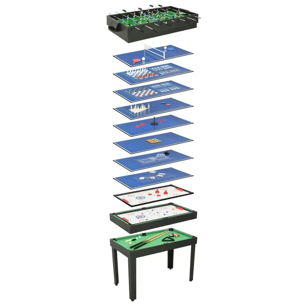 15-in-1 Multi Game Table 121x61x82 cm Black 91945