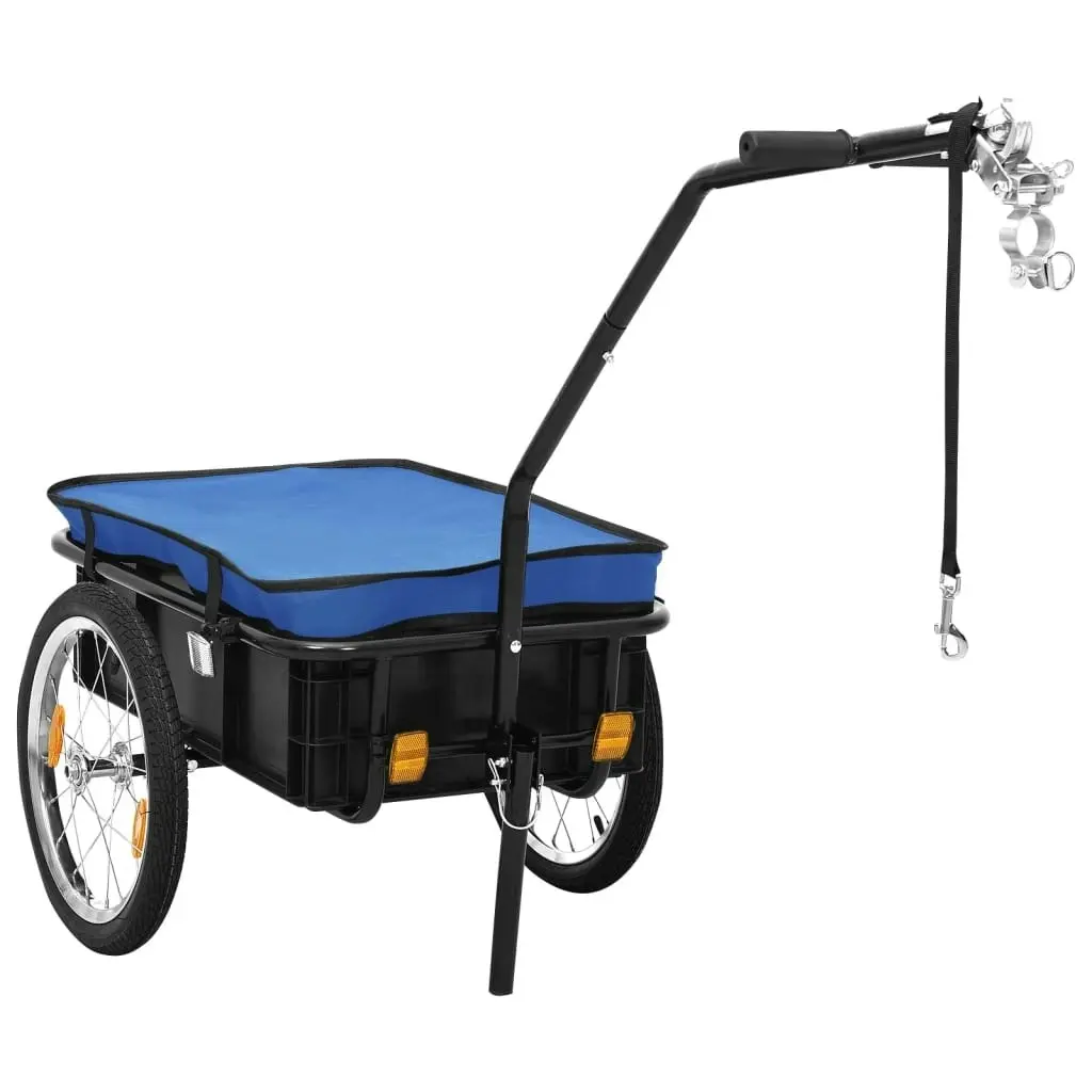 Bike Trailer/Hand Wagon 155x60x83 cm Steel Blue 91772