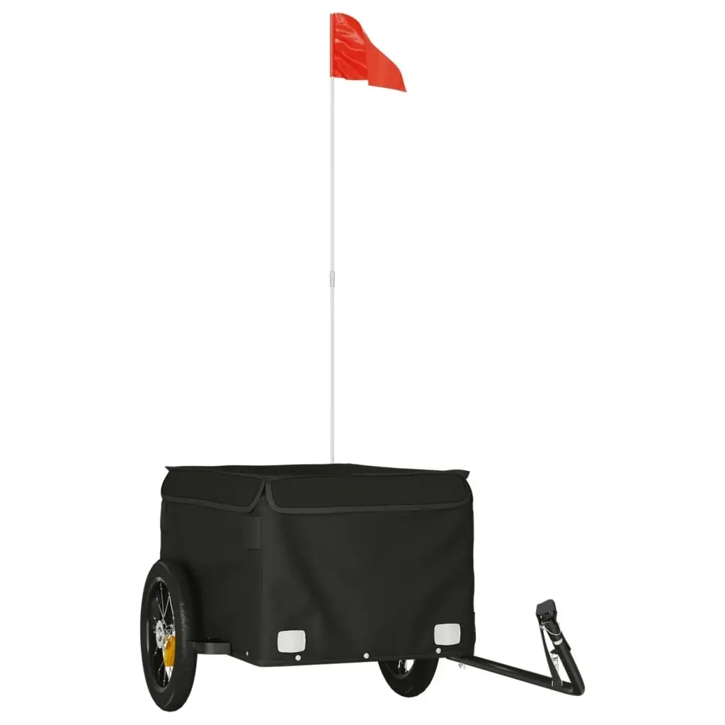 Bike Trailer Black 30 kg Iron 94080