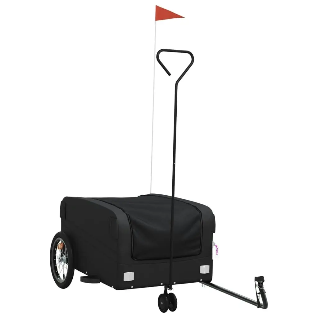 Bike Trailer Black 45 kg Iron 94073