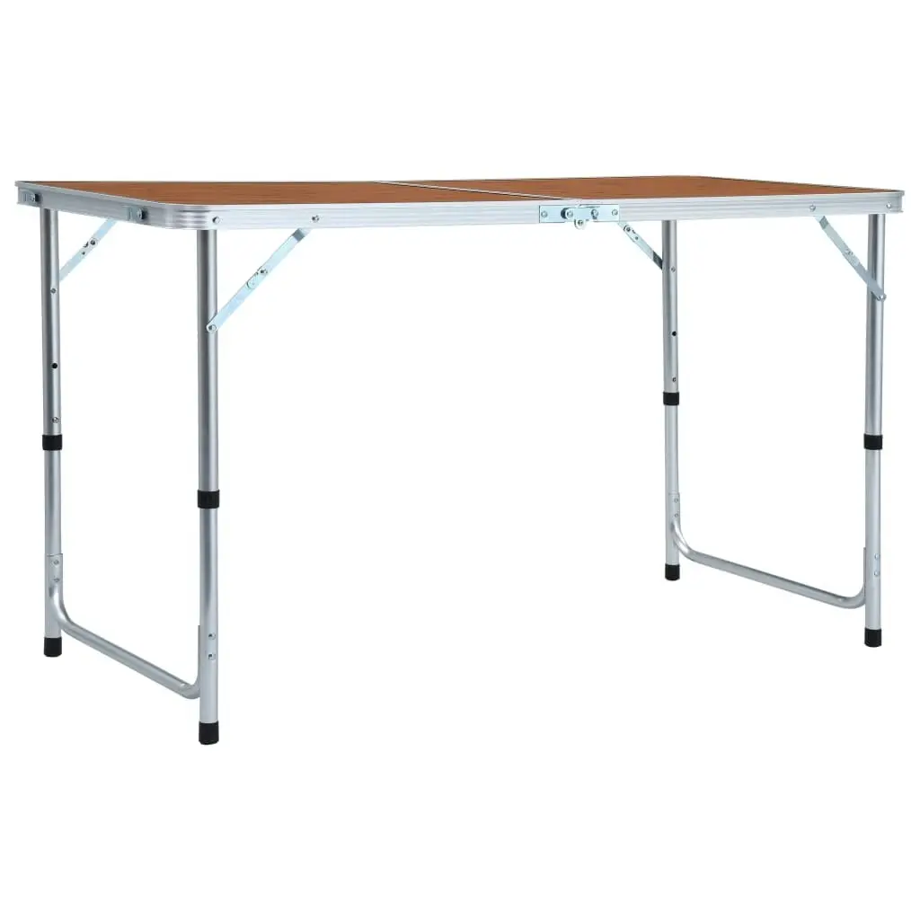 Foldable Camping Table Aluminium 120x60 cm 48172