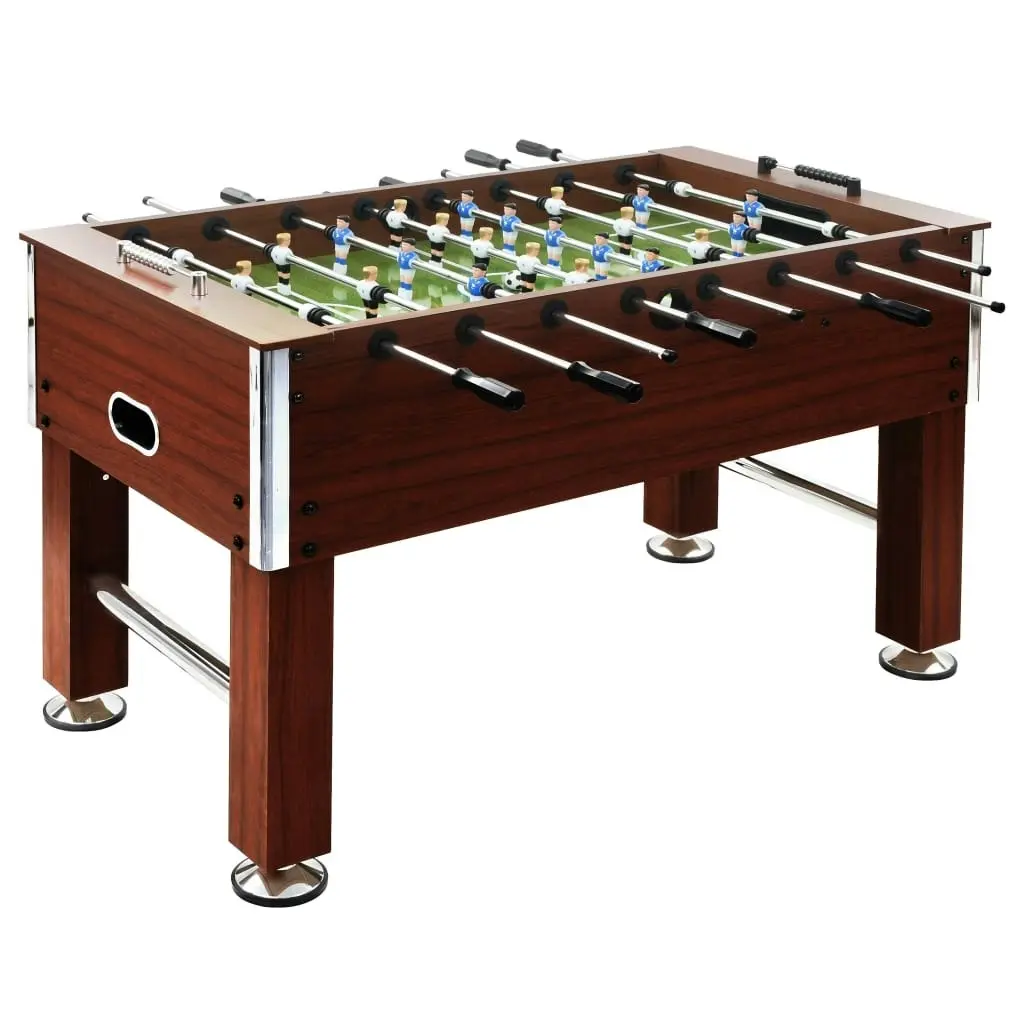 Football Table Steel 60 kg 140x74.5x87.5 cm Brown 91439