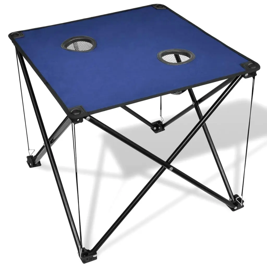 Foldable Camping Table Blue 41490