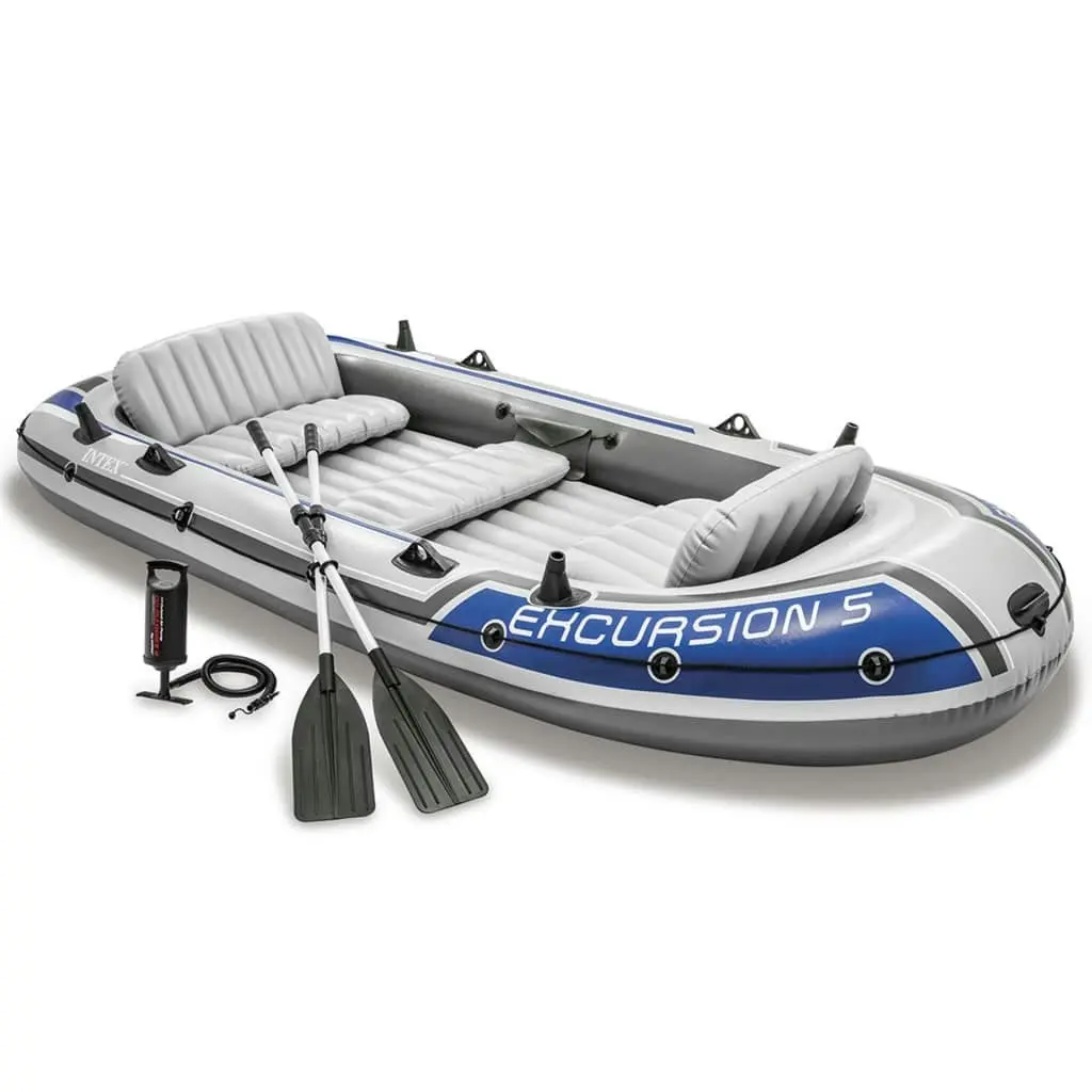 Intex Excursion 5 Set Inflatable Boat with Oars and Pump 68325NP 3202727