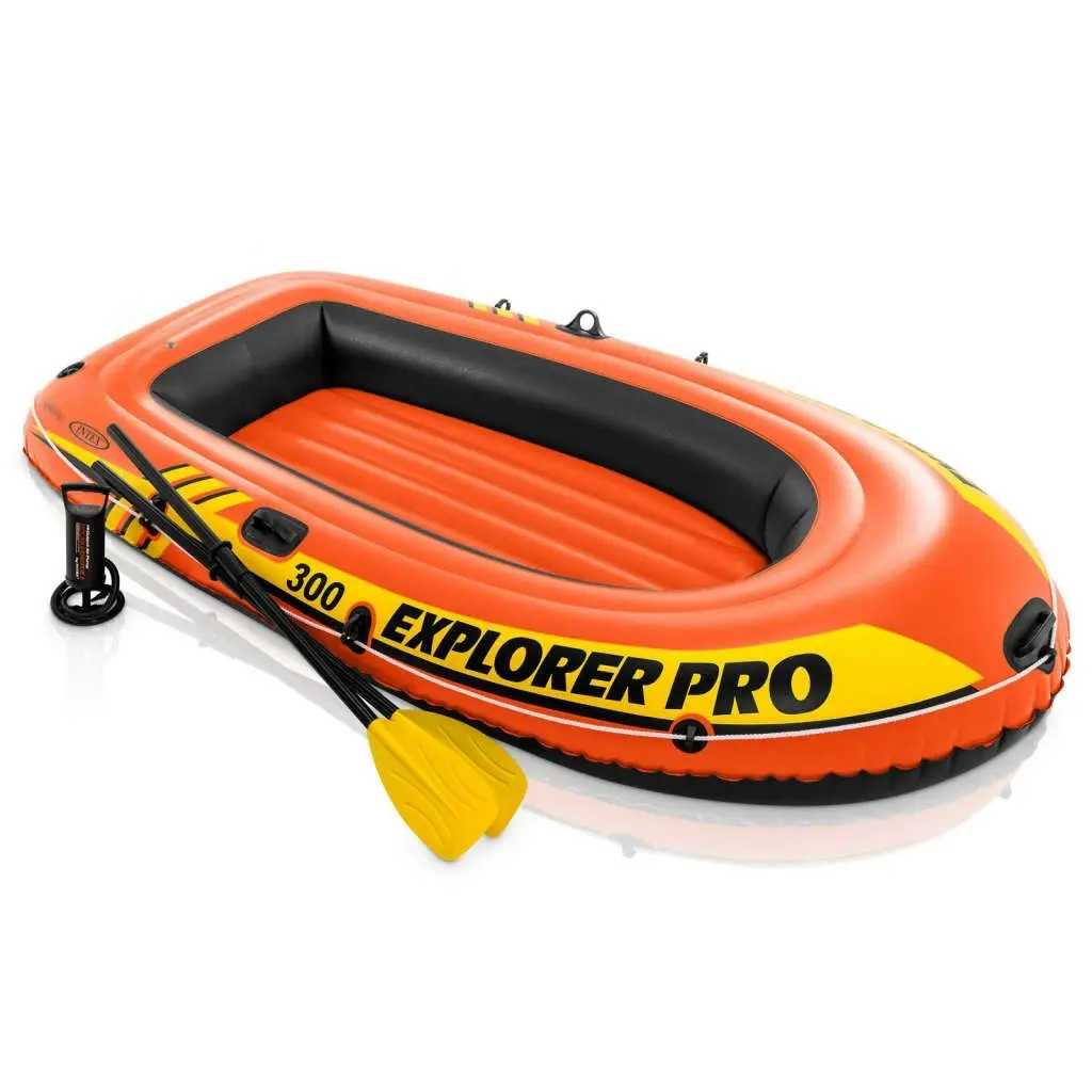 Intex Explorer Pro 300 Set Inflatable Boat with Oars and Pump 90797