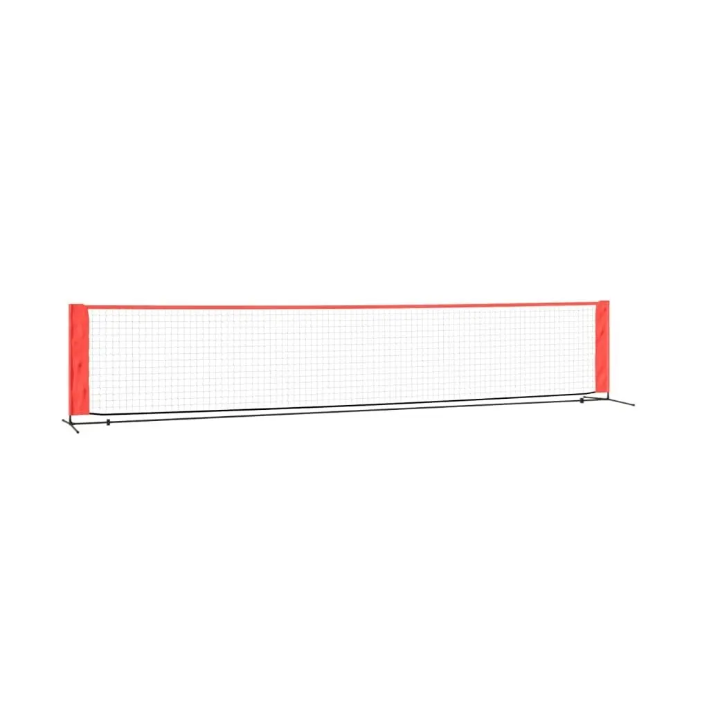 Tennis Net Black and Red 500x100x87 cm Polyester 93758