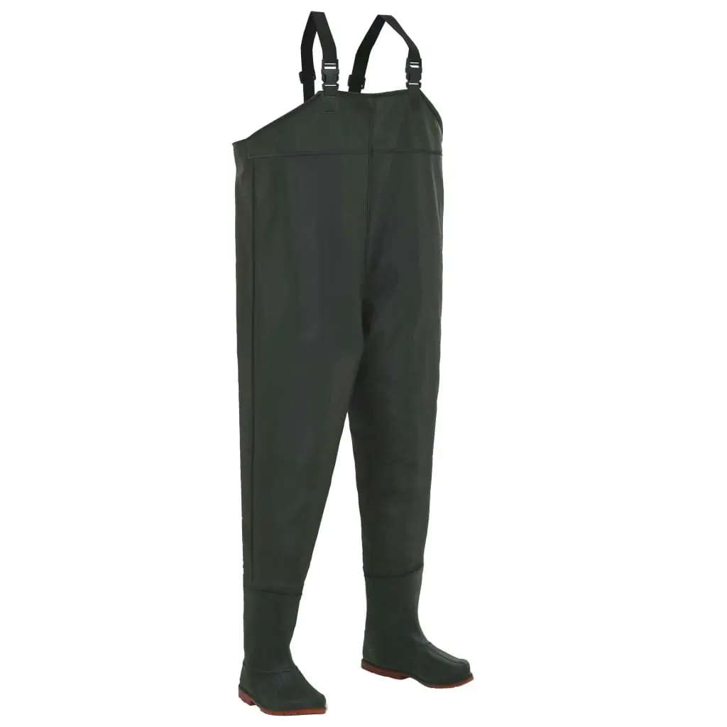 Wading Pants with Boots Green Size 45 133660