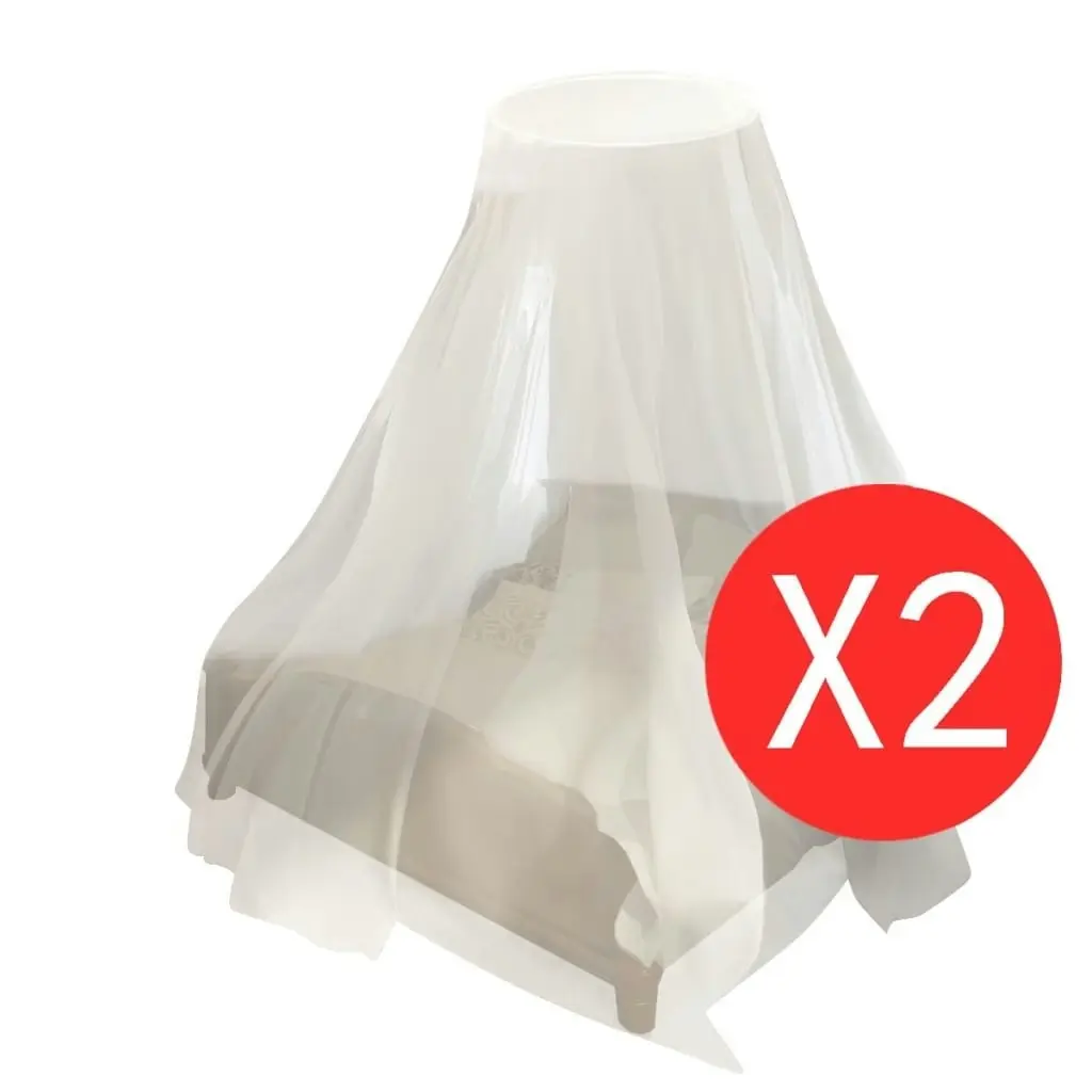 Mosquito Net 2 pcs Round 56x325x230 cm 50263