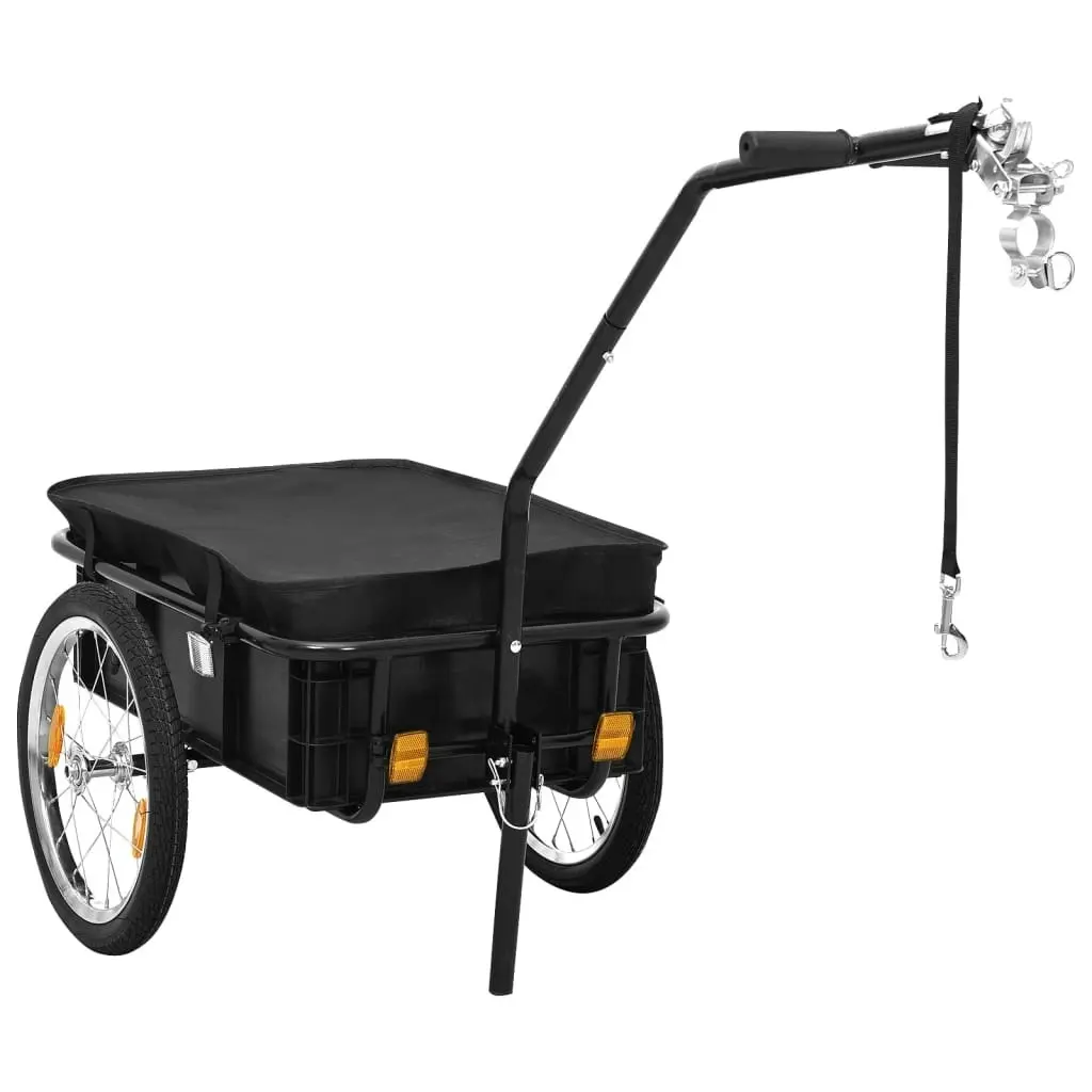 Bike Trailer/Hand Wagon 155x60x83 cm Steel Black 91771