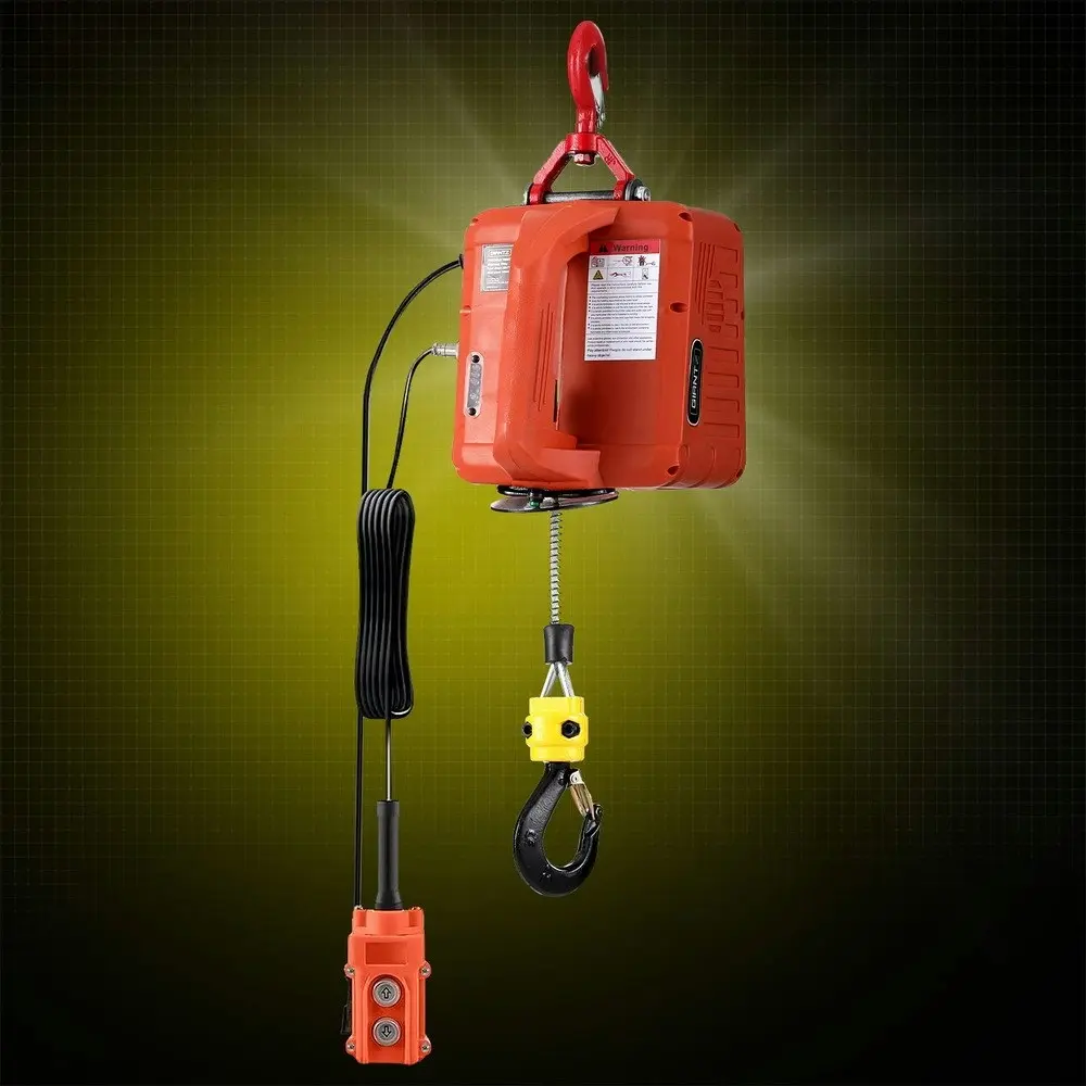 Giantz Electric Hoist Winch 500KG Wired/Wireless Remote Control