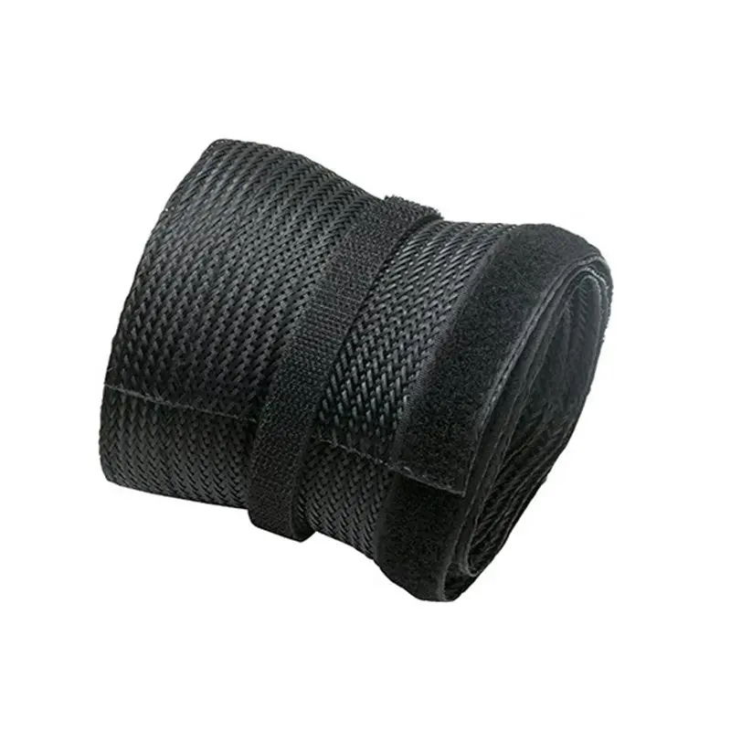 Brateck Flexible Cable Wrap With Hook And Loop Fastener -1000x135mm (39.4"x5.3") Black