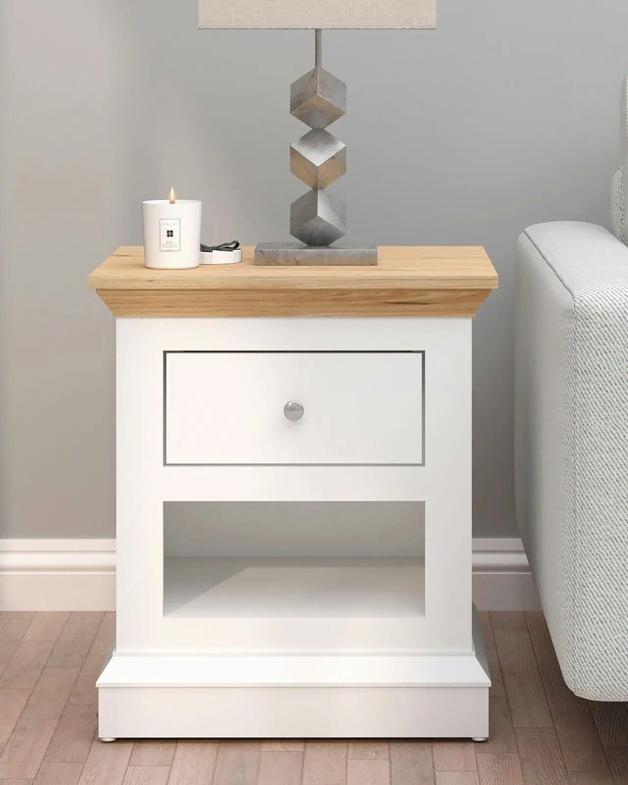 Hannah 1 Drawer Bedside Table | Stylish & Versatile Bedroom Storage