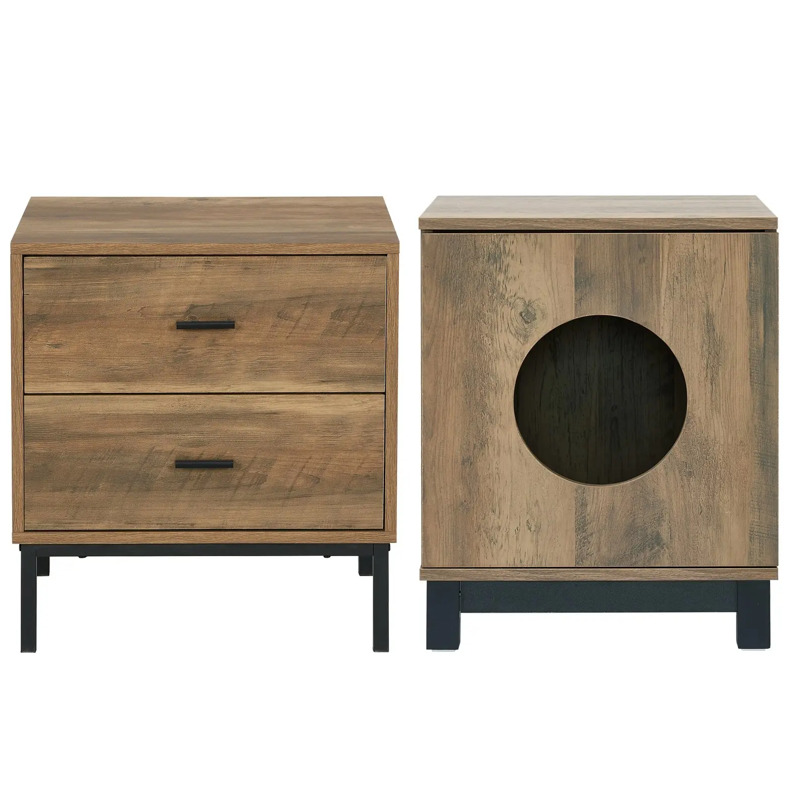 Bronx Beside Table with Dresser | Stylish Pet End Tables for Modern Homes