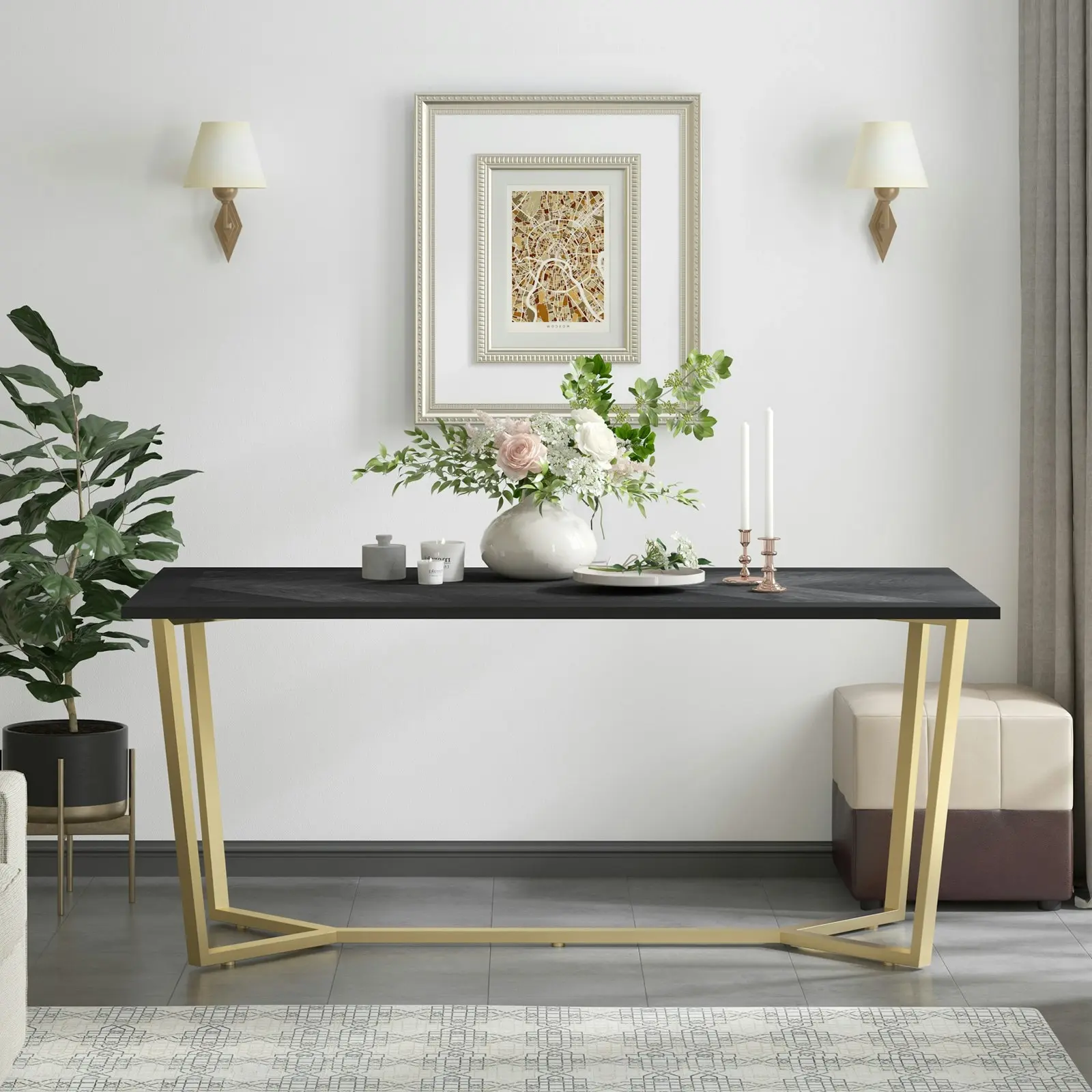 Coco Herringbone Dining Table Coffee Tables 175CM