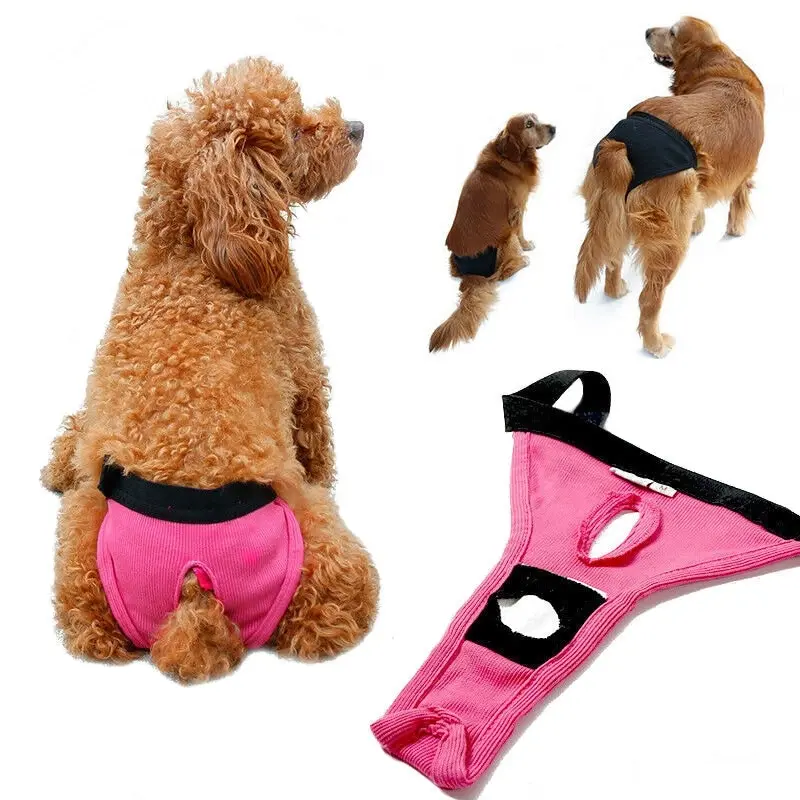 Dog Pet Sanitary Undie Underpants Diaper Adjustable Nappy Pants