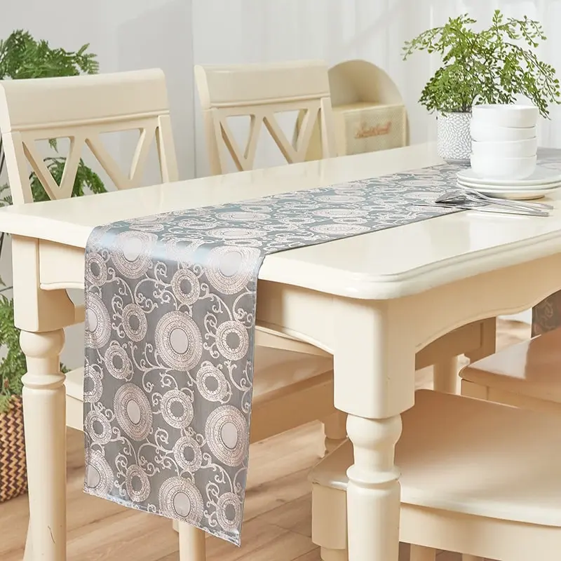 Premium Quality Sateen Jacquard Dining Table Runner 220x32cm