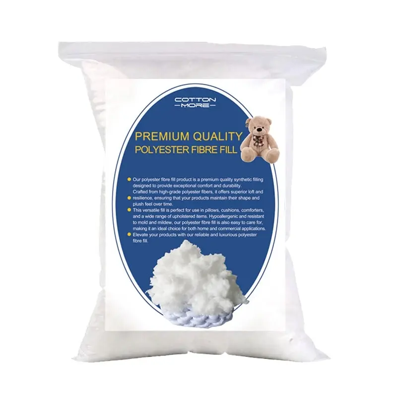 Premium Quality Polyester Fibre Fill Stuffing Non-vacuum packaging