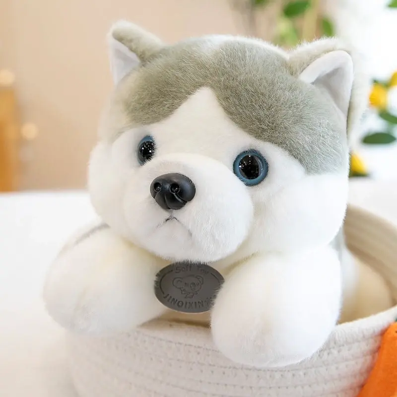 Super Soft Cute Siberian Husky Plush Toy Three sizes 23cm 28cm 35cm