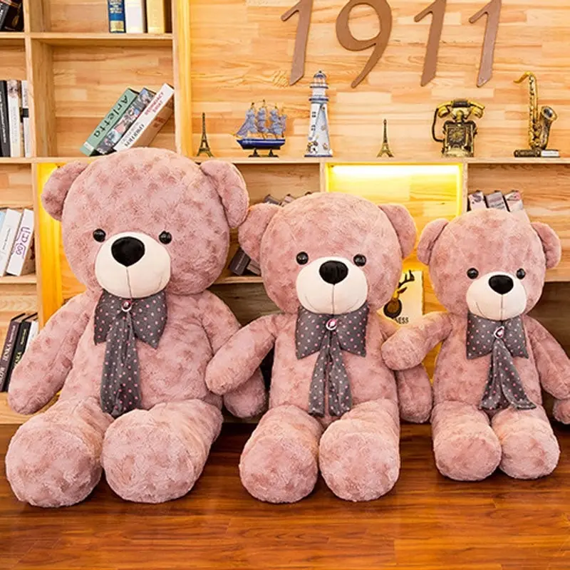 Large Jumbo Teddy Bear Plush Toy 140cm-200cm Long Apricot Peach