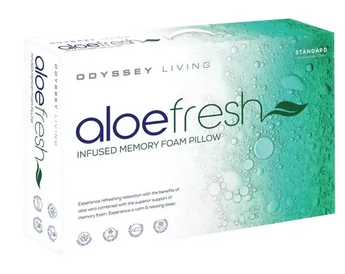 Odyysey Living Aloe Fresh Memory Foam Pillow - 1200gms