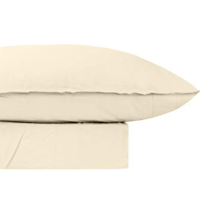 Odyysey Living Breathe 100% Cotton Sheet Sets - Natural