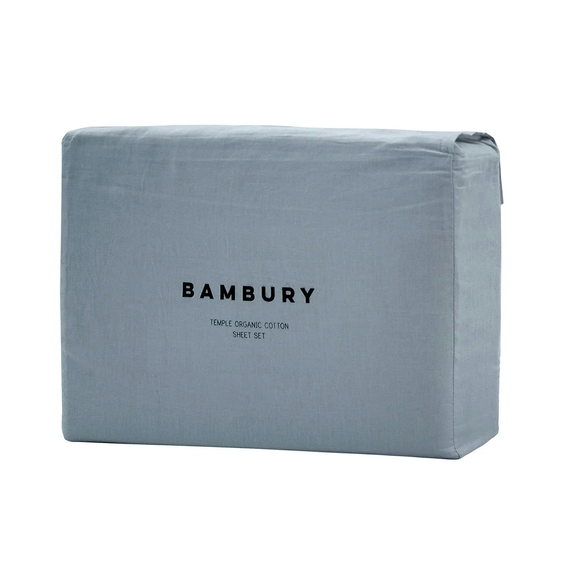 Bambury Temple Organic Sheet Set - Steel Blue