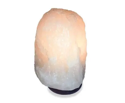 12V 12W 1-2Kg Himalayan White Salt Lamp Crystal Rock Natural Shape Unique Lamps