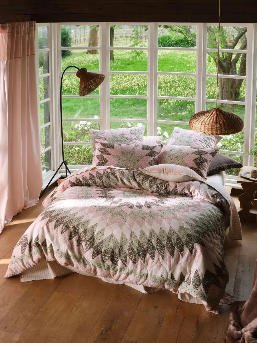 Linen House Dusty Quilt Cover Set   Rose