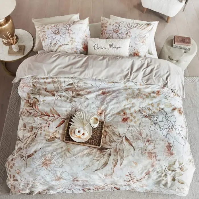 Bedding House Everlasting Natural Quilt Cover Set