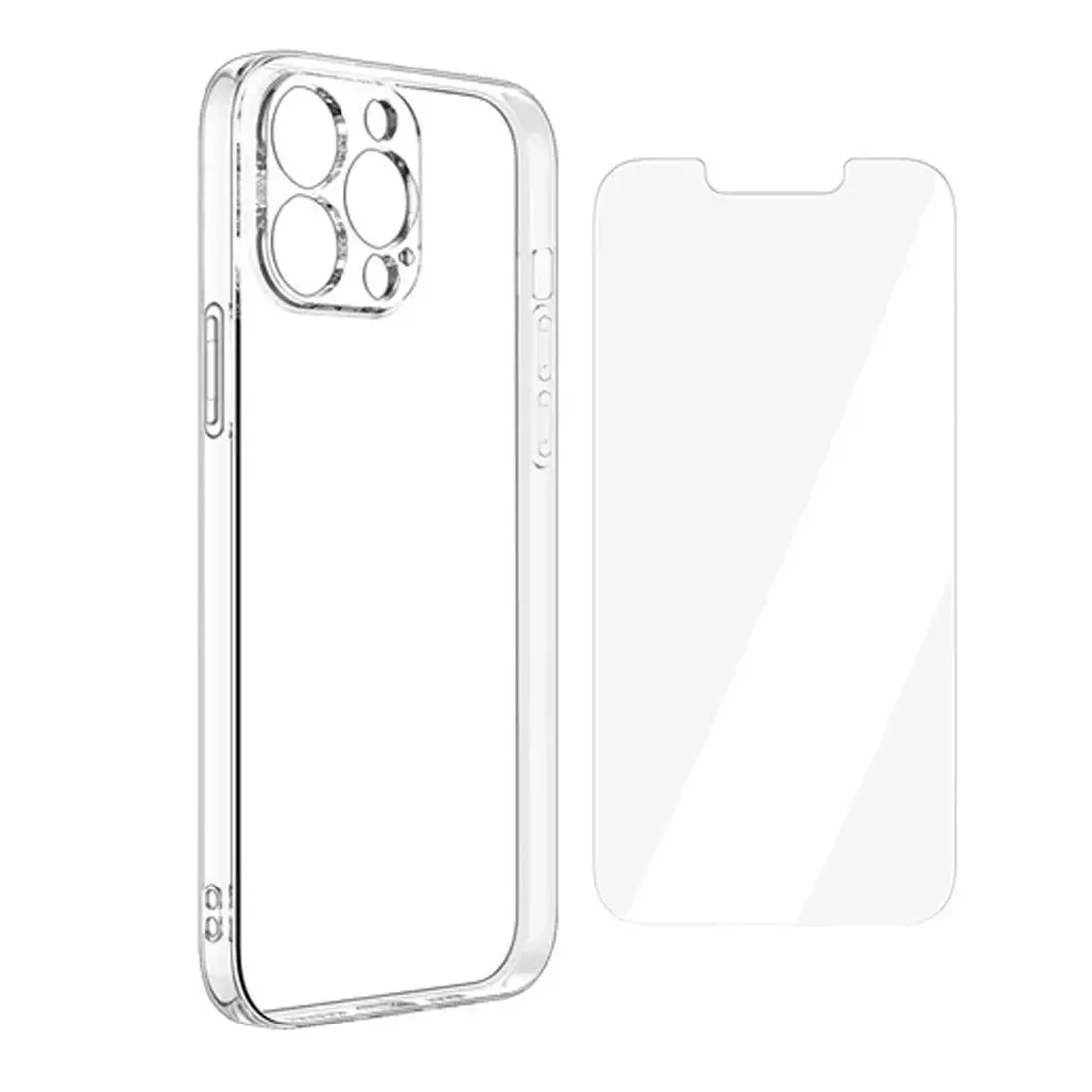 Telstra Combi Case + Glass Screen Protector for iPhone 13 mini - Clear