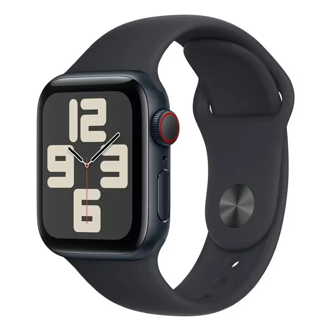 Apple Watch SE 40mm GPS + Cellular Midnight Aluminium Case with Midnight Sport Band S/M [Refurbished] - Excellent