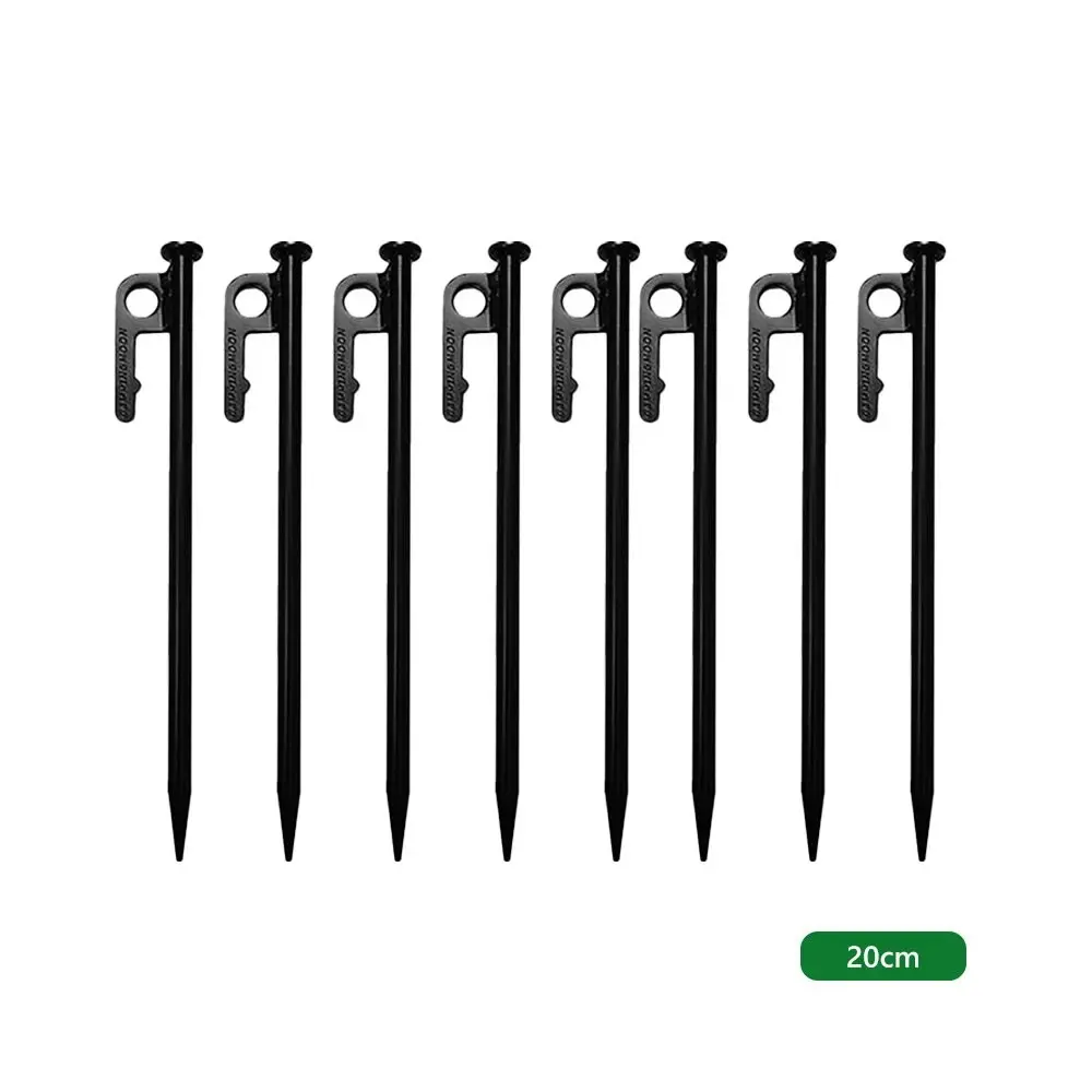 Campingmoon 8pcs Tent Pegs Heavy Duty Camping Outdoor Ground Stakes Metal Nail 20cm