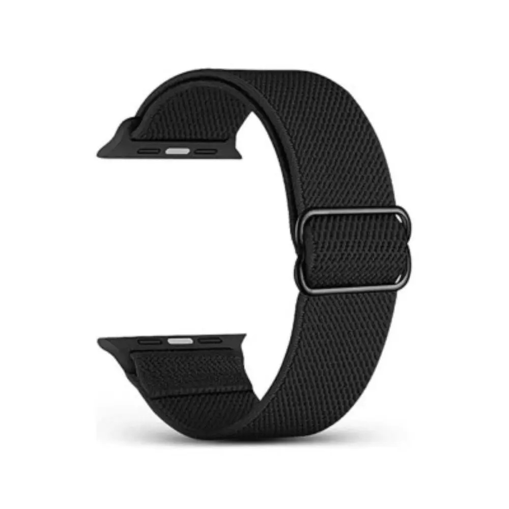 Redefine Stretchy Nylon iWatch Band For Size 42/44/45/49 - Black