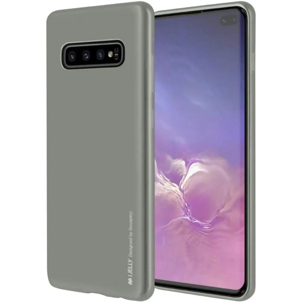 Goospery Metallic TPU Case for Galaxy S10+ 6.4" - Grey