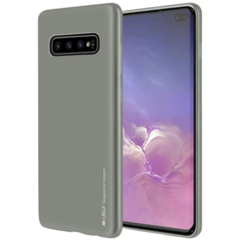 Goospery Metallic TPU Case for Galaxy S10+ 6.4" - Silver