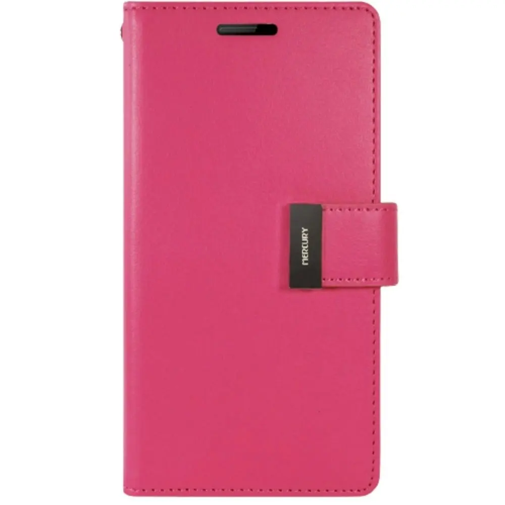 Goospery Rich Diary Book Case for Galaxy S21 Ultra 6.9" - Hot Pink