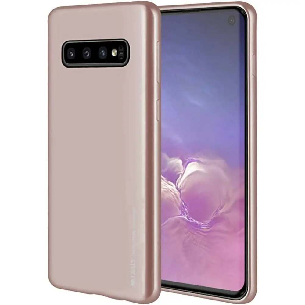 Goospery Metallic TPU Case For Galaxy S10 Lite 6.7" - Rose Gold