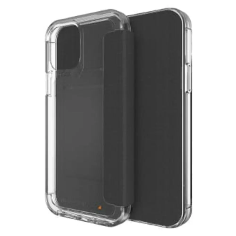 Gear4 Wembley Flip Case for iPhone 12/12 Pro 6.1" - Black/Clear