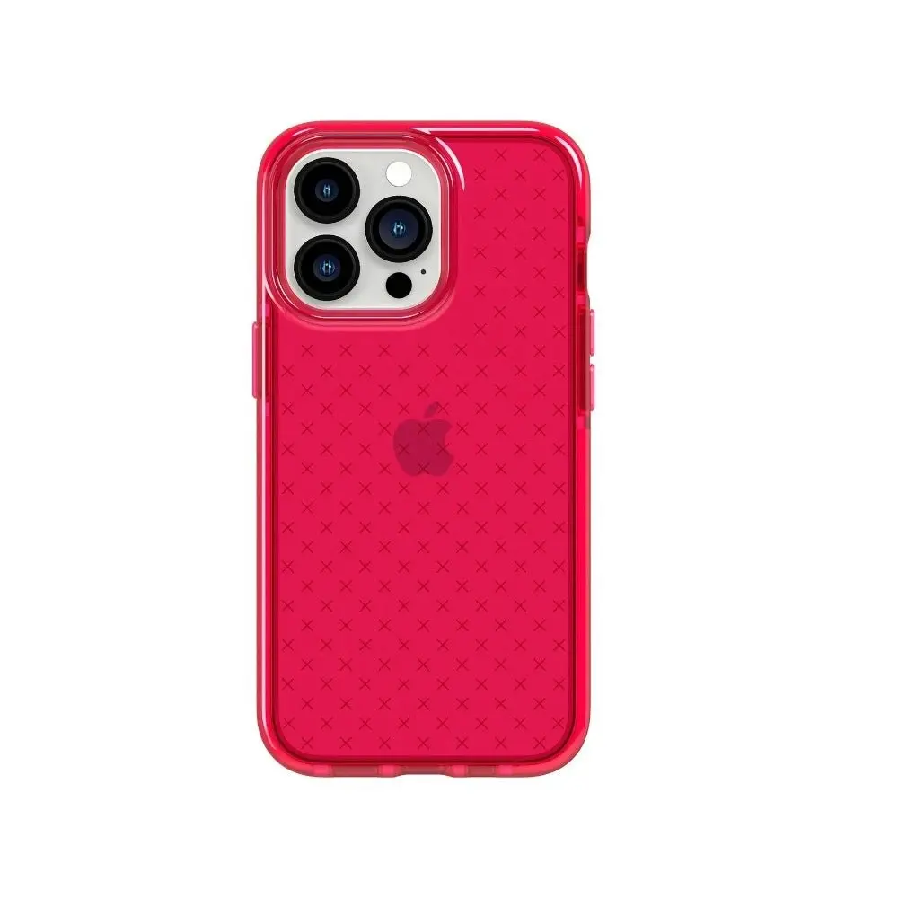 Teh21 Evo Clear Case For iPhone 13 pro 6.1" - Rubine Red