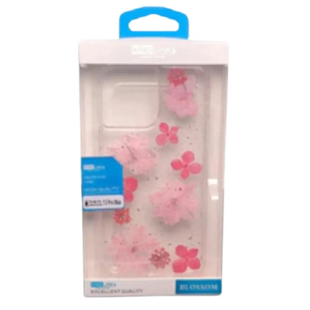 Kinglink Real Flower Crystal Hard Case For iPhone 12/12 Pro 6.1" - Pink