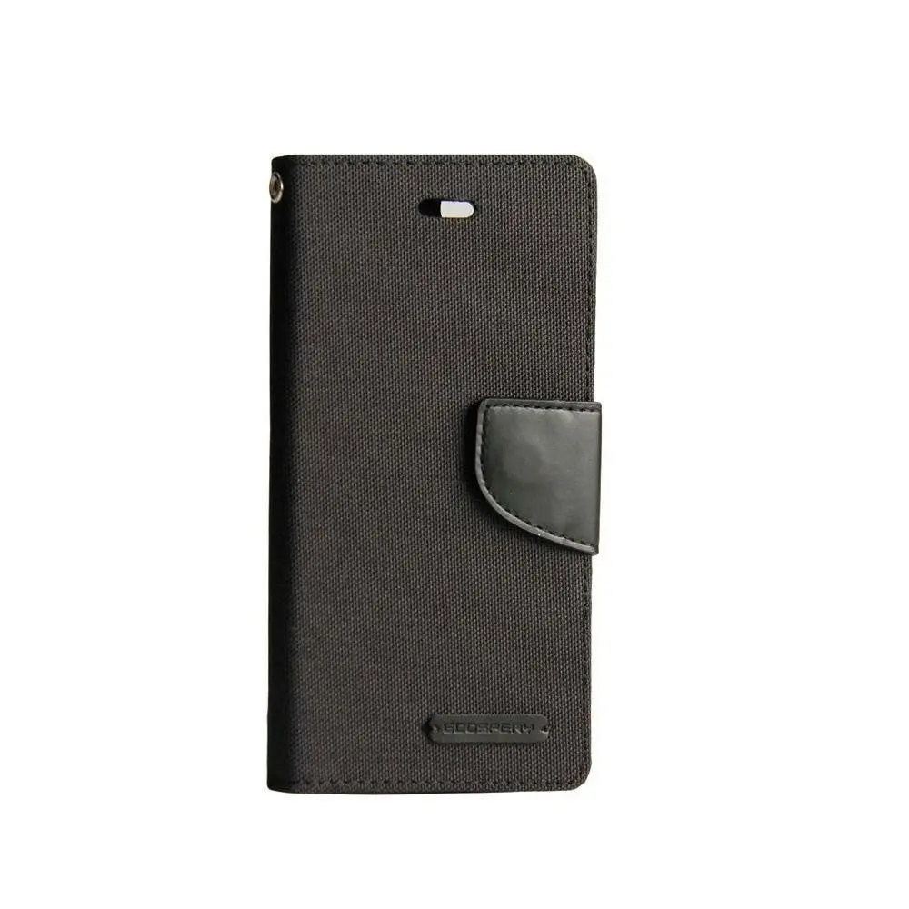 Goospery Canvas Book Case for iPhone 13 Pro 6.1" - Black