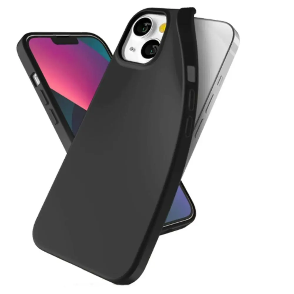 Soft Feel TPU Case For iPhone 13 Pro 6.1"- Black